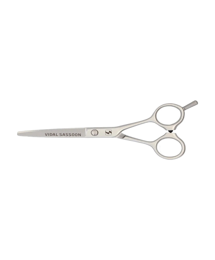 Silver scissors with 'Vidal Sassoon' branding on a white background